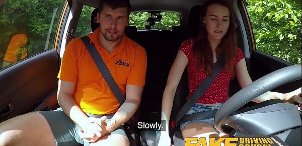  Fake Driving School Horny lust lesson for sexy Charlie Red